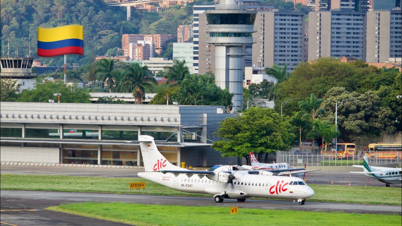 PLANESPOTTING Aeropuerto Medellin Olaya (EOH) 🇨🇴 - Despegues y aterrizajes
