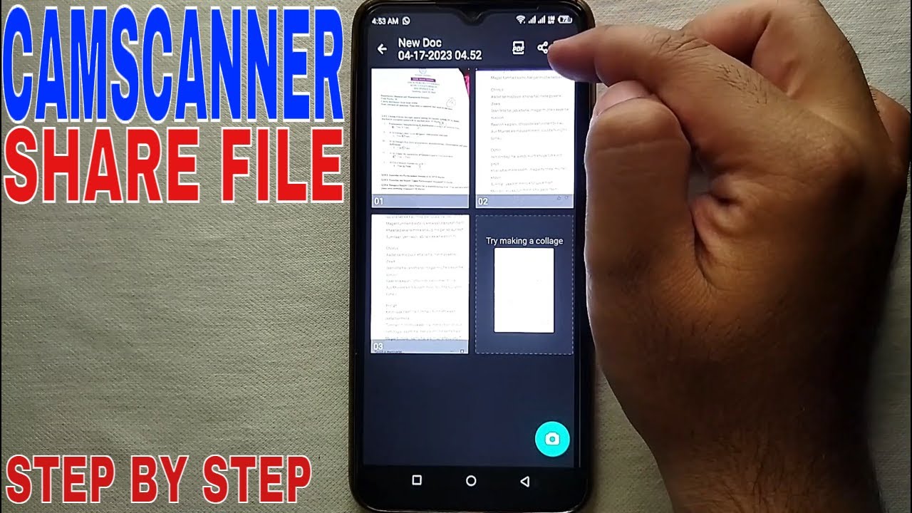 ✅ Как поделиться файлом из Camscanner 🔴