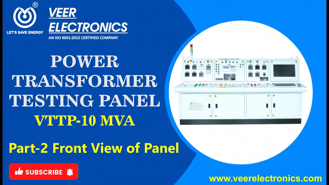 10 MVA Transformer Test Bench Control Panel Demonstration | Veer Electronics Pvt. Ltd.