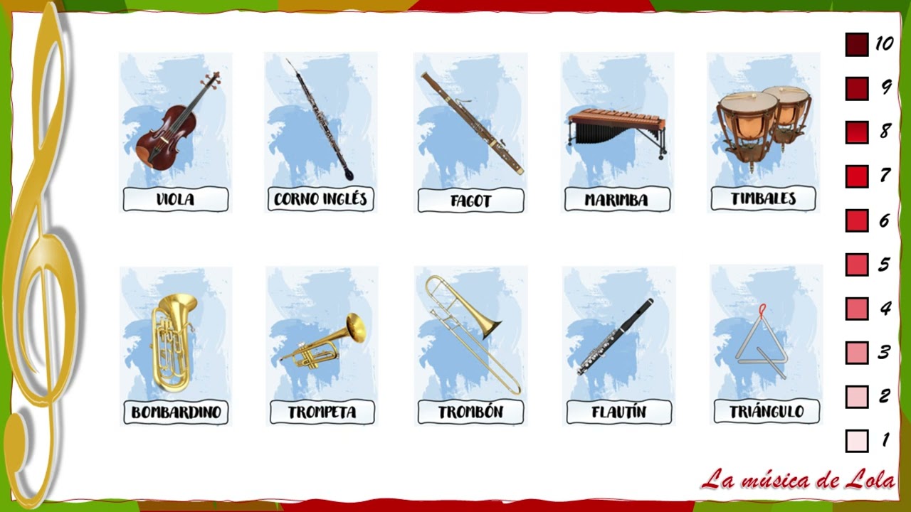 JUEGO 2. Reconocimiento auditivo de instrumentos musicales.