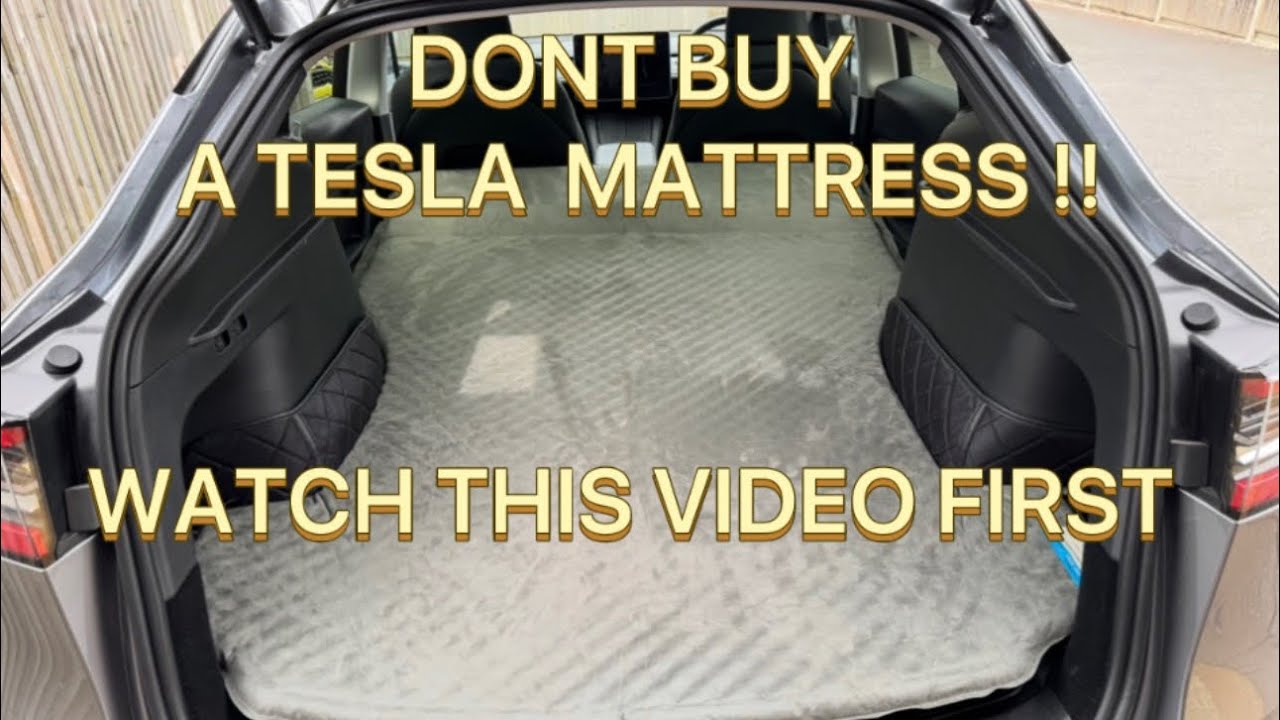Tesla Model Y Juniper & Model Y Legacy Sleeping Mattress From Tlyard #tesla #teslamodely #modely