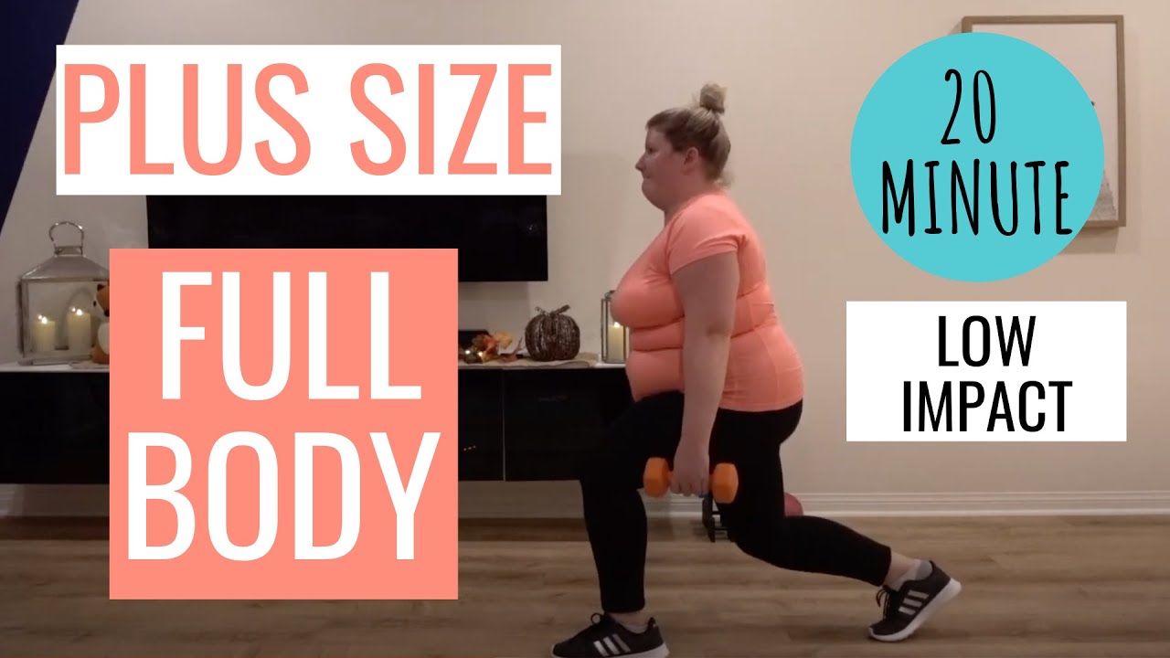 PLUS SIZE Full body Workout / Obese Beginner / Low Impact / At Home / No Jumping