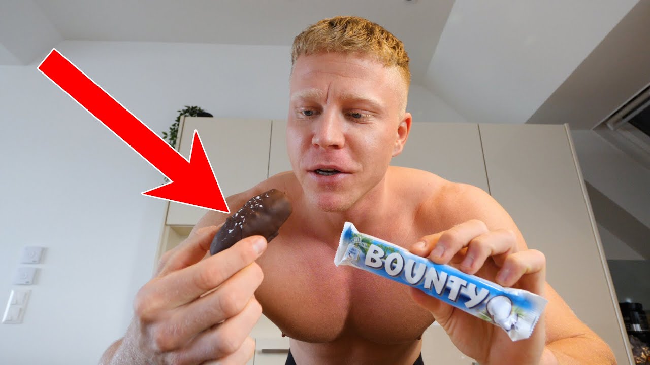 Gesunde PROTEIN BOUNTY RIEGEL mit 74g Eiweiß 😱 (8 Stück) | Low Carb Rezept