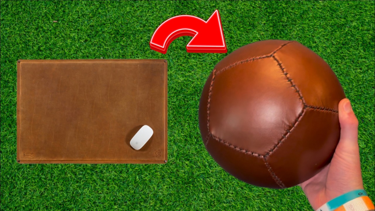 I Turned Old Leather into a Soccer Ball