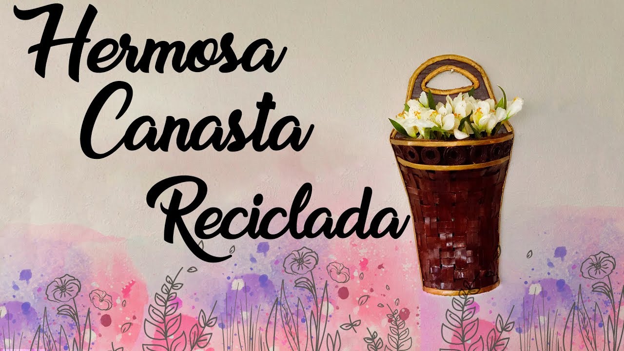 Canasta de pared con Carton y Periodico