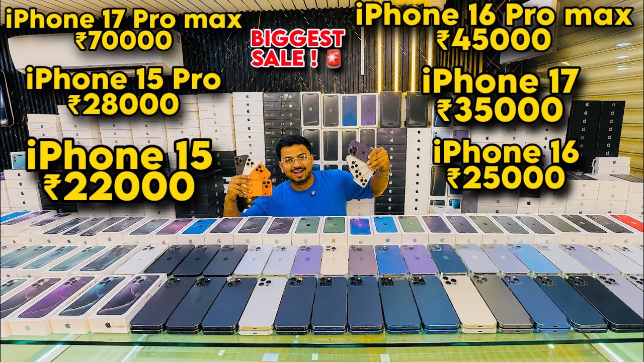 Biggest iPhone Sale Ever 🔥 I Cheapest iPhone Market | Second Hand Mobile | iPhone16 Pro iPhone 17