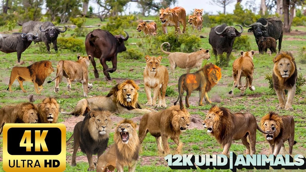 4K African Animals：The Worlds Greatest Migration from Tanzania to Kenya With Real SoundS