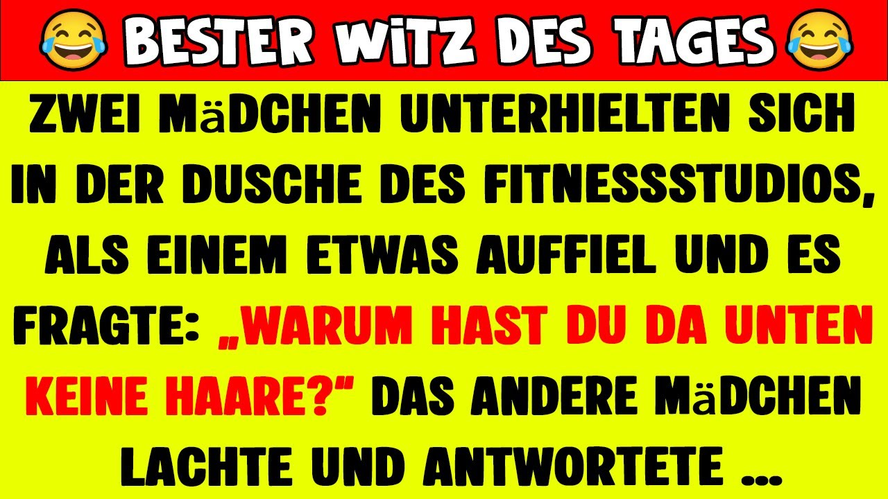 😂Witz des Tages | „Zwei Mädchen, eine Dusche und ein urkomisches Gespräch über ‚Haare‘!“