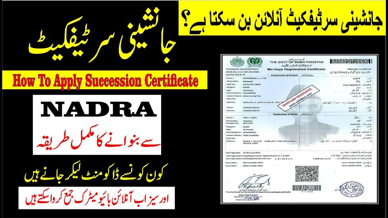 SUCCESSION CERTIFICATE BNANAY KA TARIKA/HOW TO APPLY SUCCESSION CERTIFICATE ONLINE 2025
