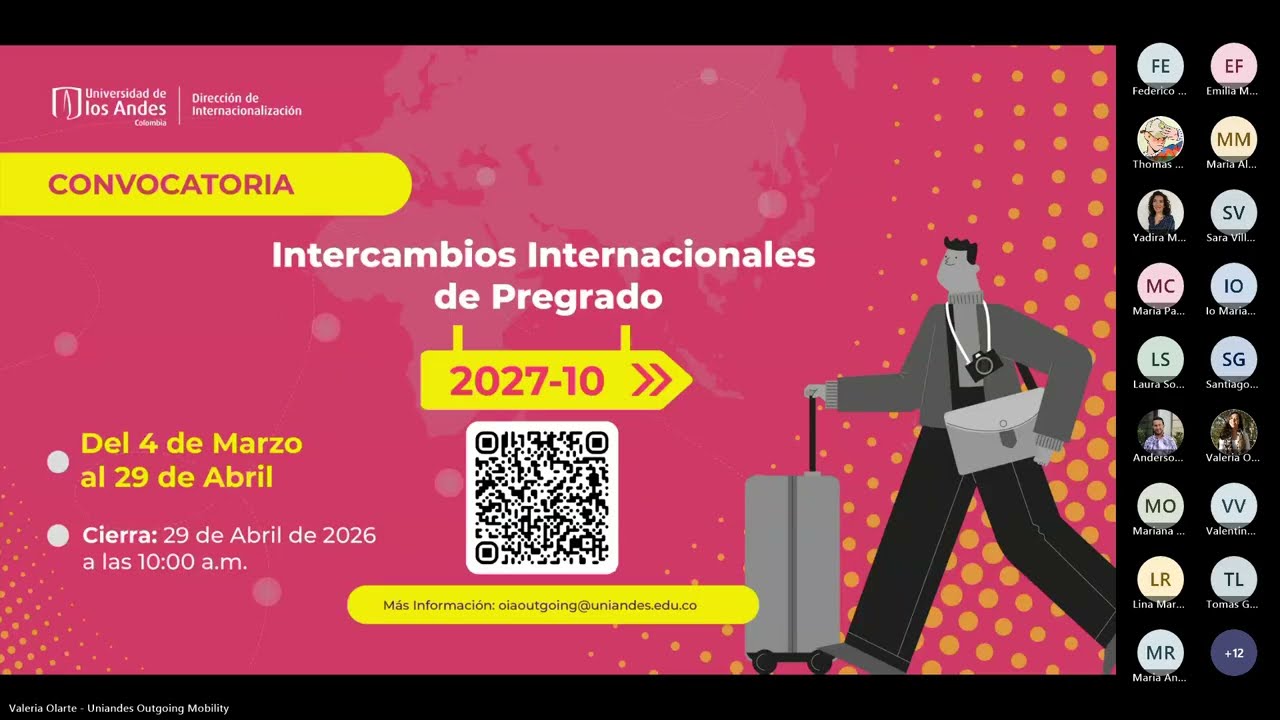 Charla 1 - Convocatoria de Intercambios Internacionales de Pregrado 2027-10