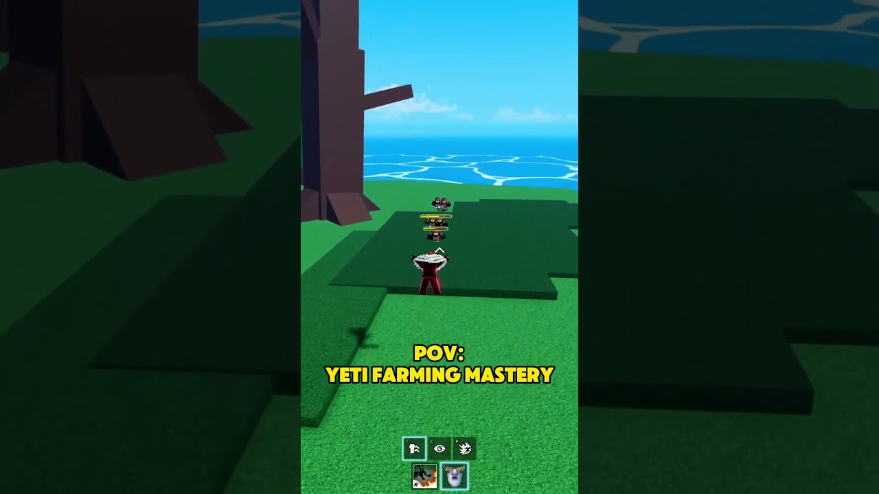Yeti user farming mastery 💀 Blox Fruits