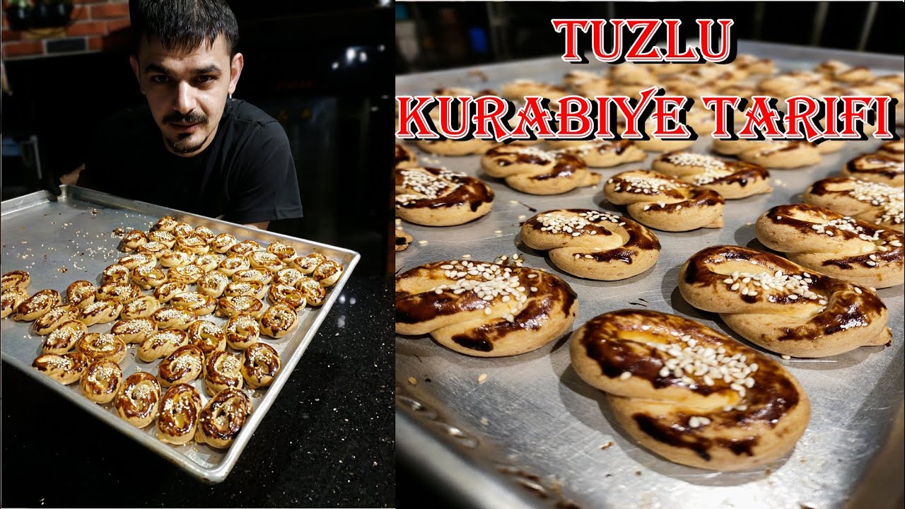BAYATLAMAYAN TUZLU KURABİYE🌾TARİFİ ORİJİNAL USTASINDAN (PASTANE USULÜ TUZLU KURABİYE)KURABİYE TARİFİ