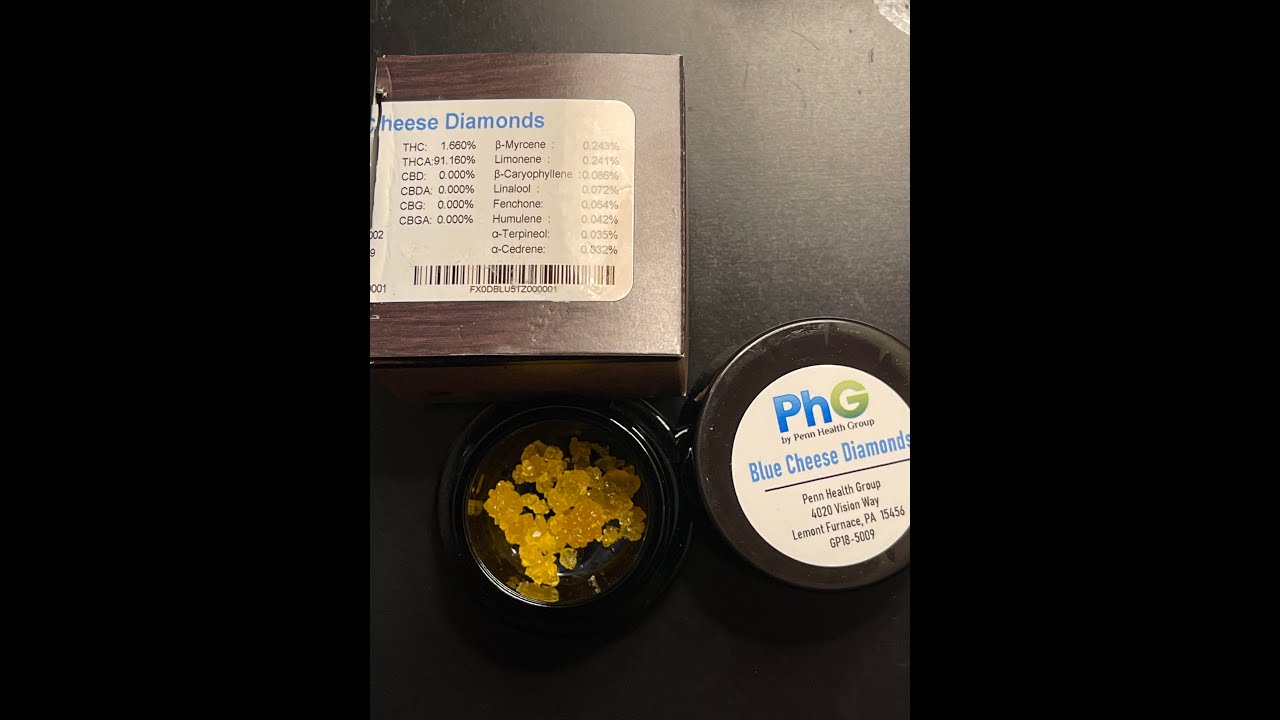 Penn Health Group - Blue Cheese Diamonds - Pines Trees Cannabis Reviews
