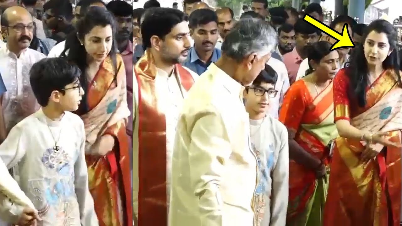 CM Chandrababu Naidu , Nara Lokesh And Nara Brahmani Visits Tirumala Temple | News Buzz