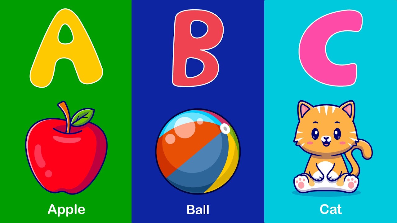 Learn ABC letter for kids | a to z alphabet letters | ABC Song | a for apple, b for boy
