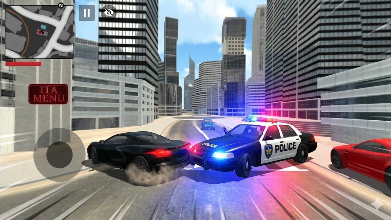 Indian Thift auto Game Sport car ke piche  police 🚓 pad chuki hai