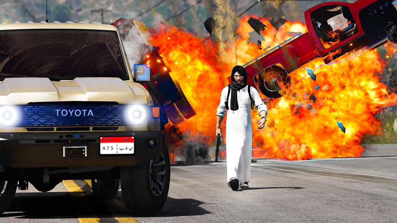 راعي الشاص فزع لي شاحنه من الصخور لكن خانوه وسرقو الشاص منه لكن انتقم منهم اشرس انتقام : فلم GTA 5 V