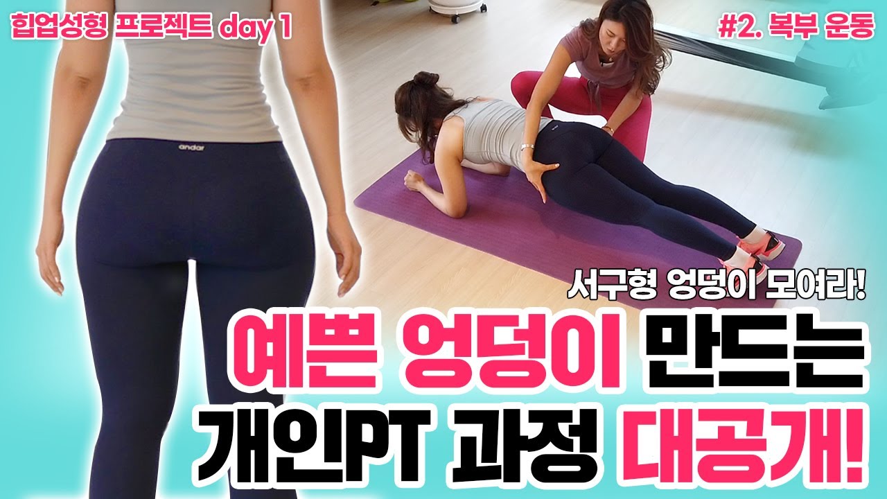 서구형 큰엉덩이 예쁘게 만들기 (힙업성형 프로젝트)