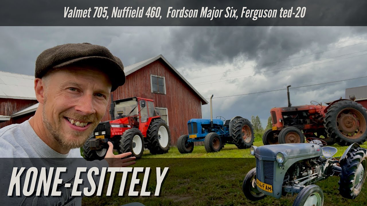 Kone-esittely // Nuffield, Valmet, Fordson Major ja Ferguson Ted-20