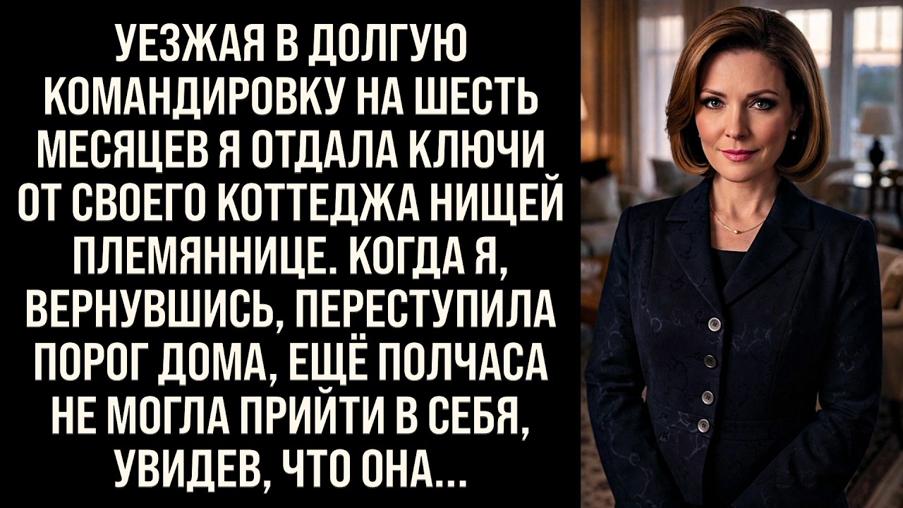 Уезжая в долгую командировку на шесть месяцев я отдала ключи от своего коттеджа нищей племянниц...