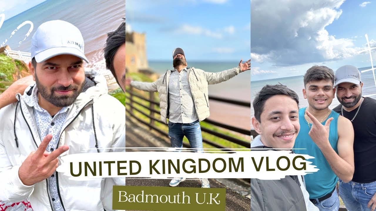 United Kingdom Travel Vlog | Sidmouth Beach Britain | Hindi Travel Vlog U.K@TravellingHarsh