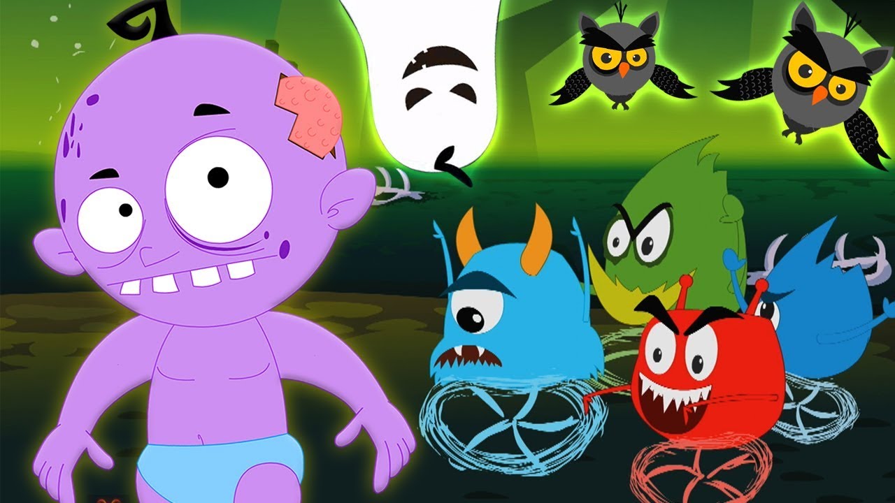un pequeño zombie | canción de los niños | rima aterradora para niños | One Little Zombie Scary Song