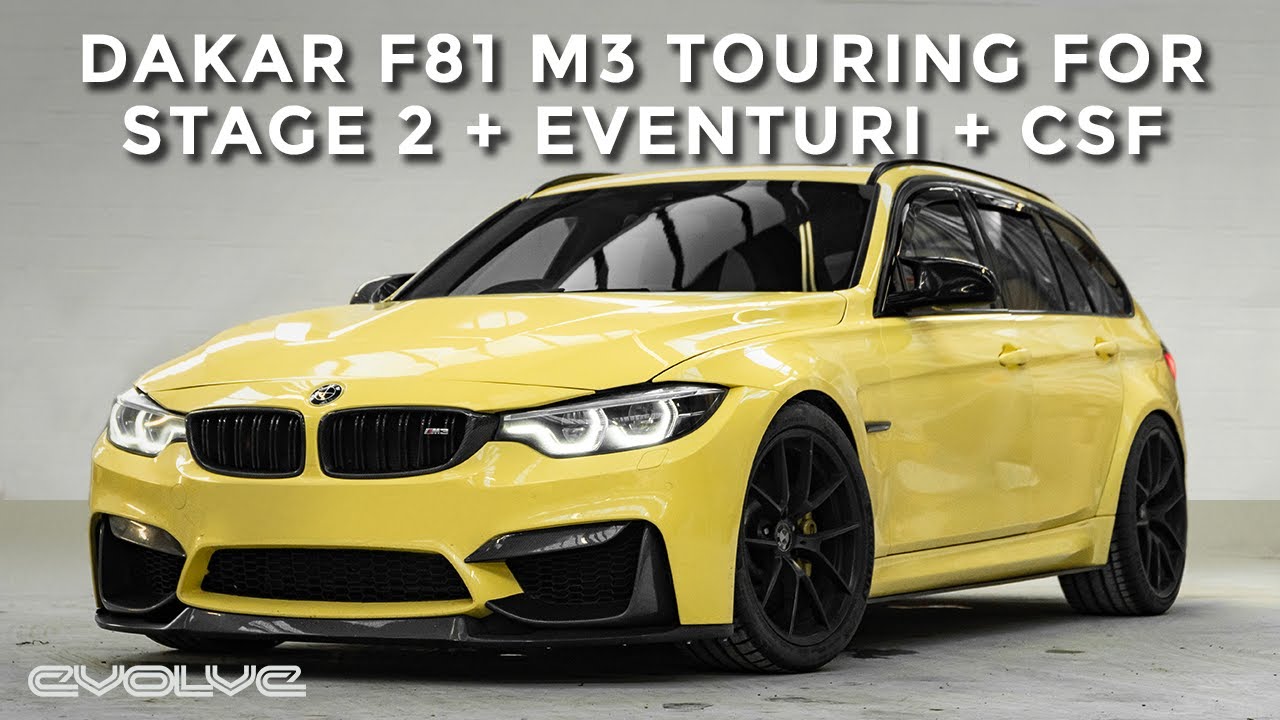 F81 M3 Touring Dakar Yellow - Stage 2 Package + Eventuri + CSF