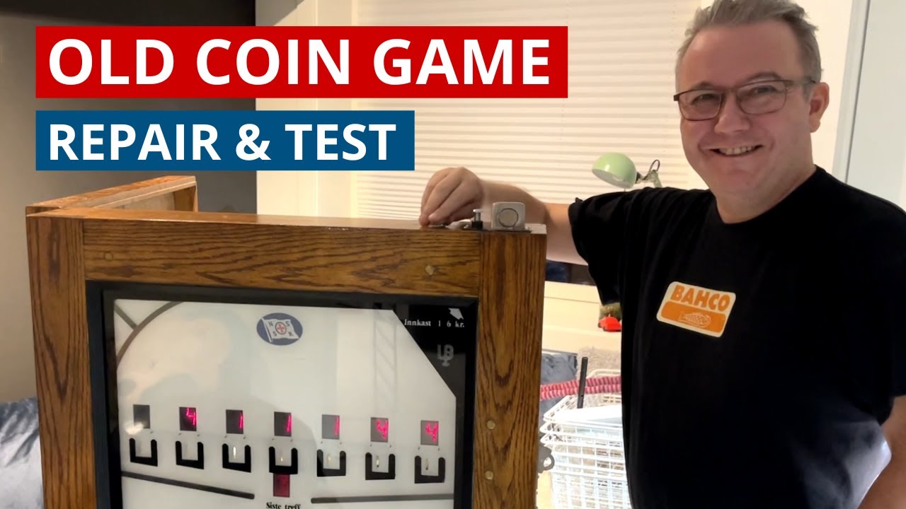 Fixing and testing an old coin game machine - The Norwegian invention 