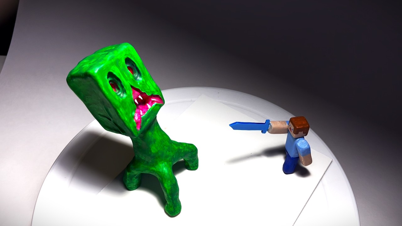 How to make realistic Minecraft Creeper