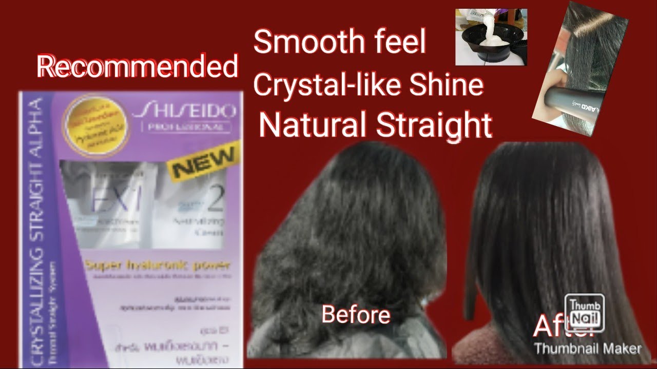 Hair Rebonding at home | Shiseido Crystallizing Straight for Very Resistant to Resistant Hair