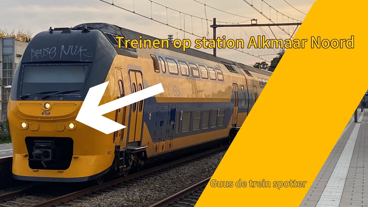 Treinen op station Alkmaar Noord(20 september 2025)guus de trein spotter 