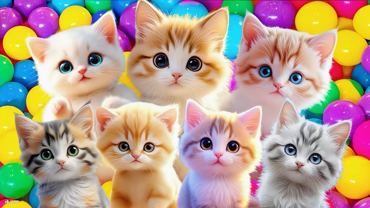ANAK KUCING MEONG MEONG‼️KUCING OREN BERANTEM REBUTAN WILAYAH🐈😾KUCING OYEN BANYAK TINGKAH💕LAGU ANAK🐱