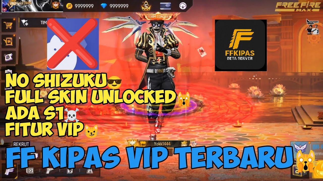 FF KIPAS VIP TERBARUU FULL SKIN UNLOCKED 🙀