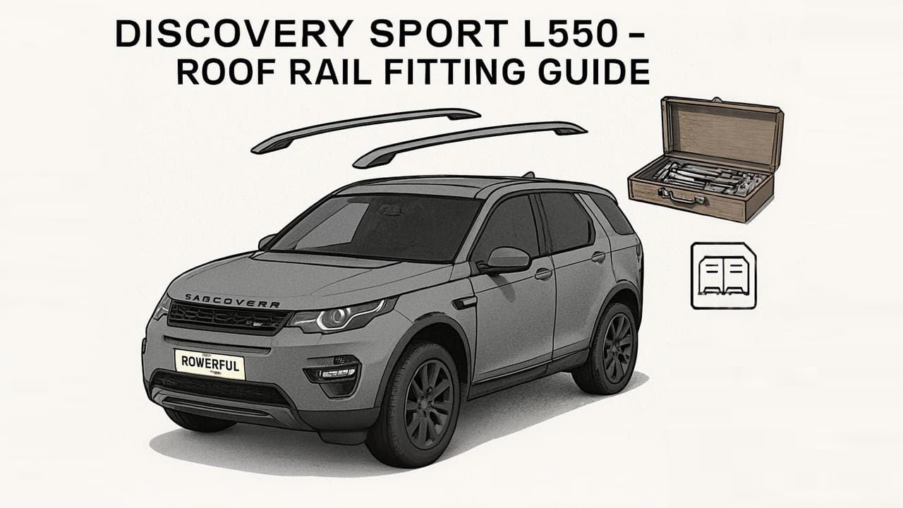 Как установить рейлинги на багажник на крышу Land Rover Discovery Sport L550 VPLCR0132 VPLCR0136