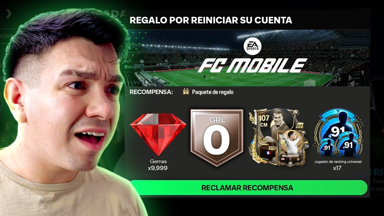 😢 Reinicie mi cuenta de FC MOBILE