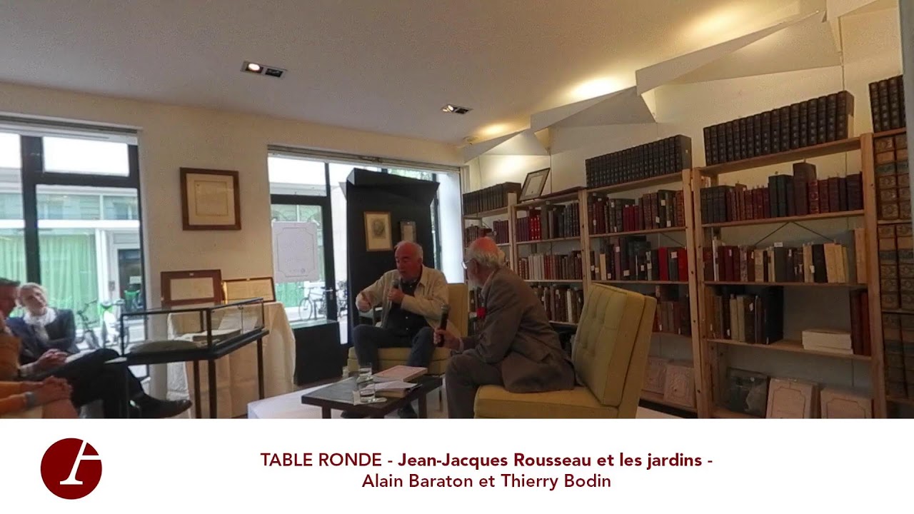 TABLE RONDE - Jean-Jacques Rousseau et les jardins - Alain Baraton, Marc Jeanson et Thierry Bodin.