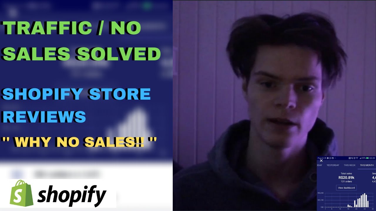 Traffic But No Sales SOLVED / Store Reviews - Shopify Dropshipping