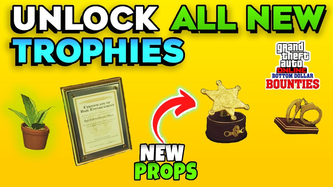 GTA 5 Online How to Unlock All New Trophies Inside Bail Enforcement Office Bottom Dollar Bounties