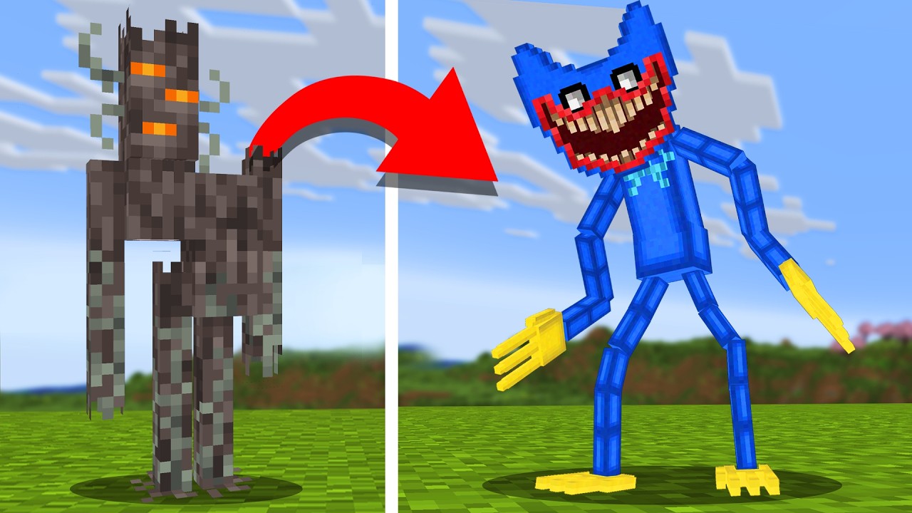 Я переделал каждого моба в Poppy Playtime 3 в Minecraft