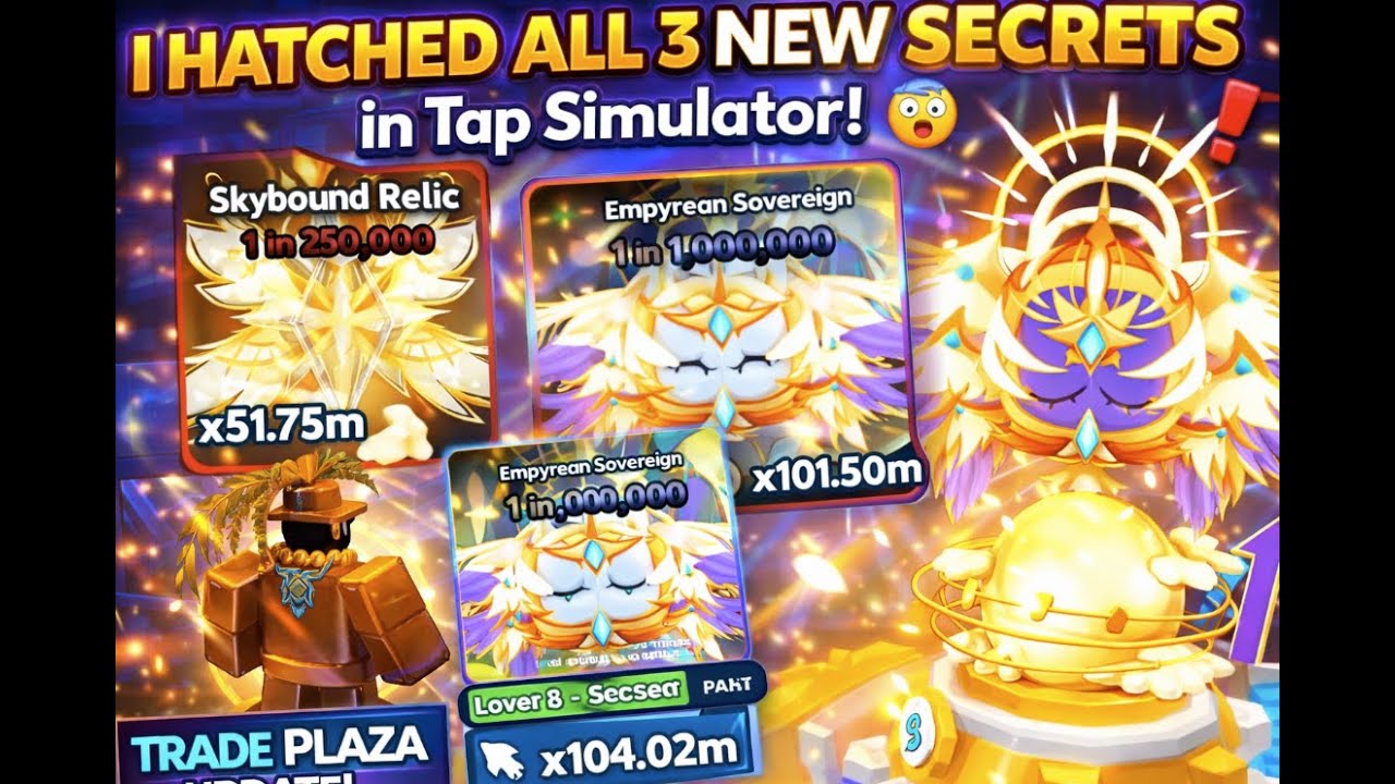 I Hatched ALL NEW SECRETS In The NEW Celestial Egg (OP)😳| Roblox Tap Simulator
