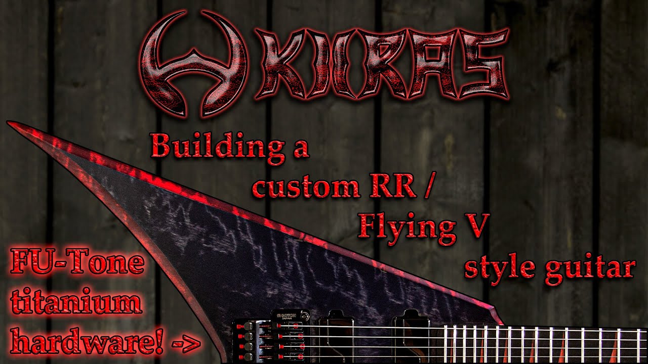 Building RRouta FR6 - custom finnish RR / Flying V style guitar - time lapse - full build.