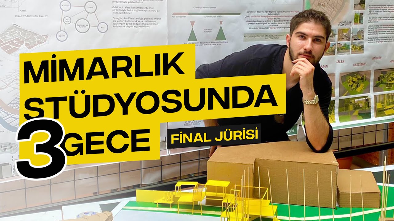 MİMARLIK 2. SINIF FİNAL JÜRİSİ / MAKET YAPMAK / OKULDA 3 GECE #mimarlık #içmimarlık #jüri #final