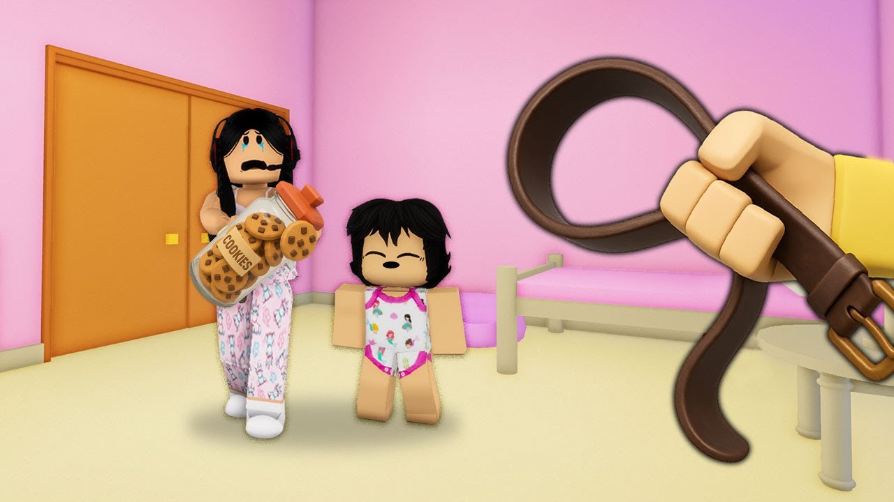 NOS ADOPTA UNA ABUELA MALVADA Y NOS PEGA 😭 en roblox | paolazgames