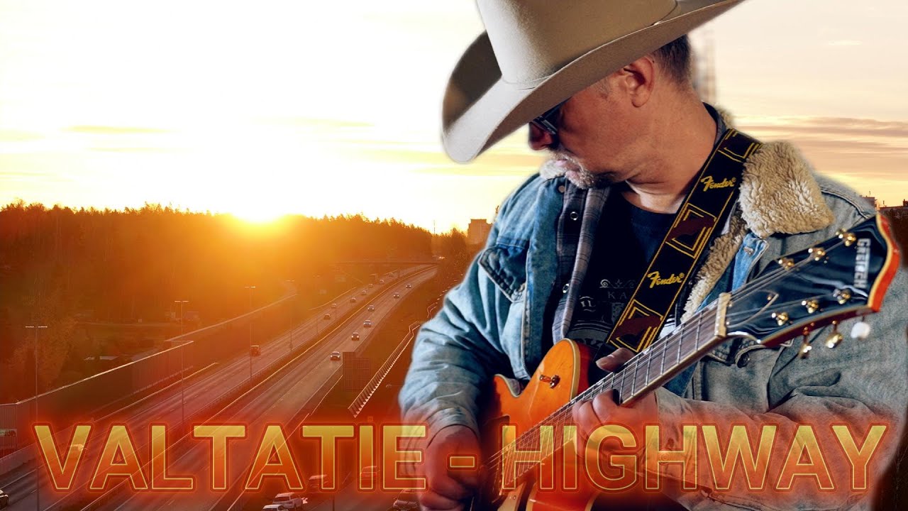 Valtatie - Highway ( Own Original Country Rock in Finnish !  With english subtitles)
