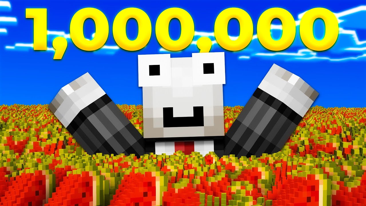 Keräsin 1,000,000 Melonia Minecraft Hardcoressa