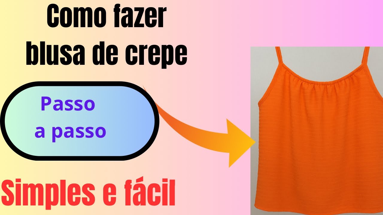 Como fazer essa blusa de crepe #façavocêmesmo #costuraparainiciante 