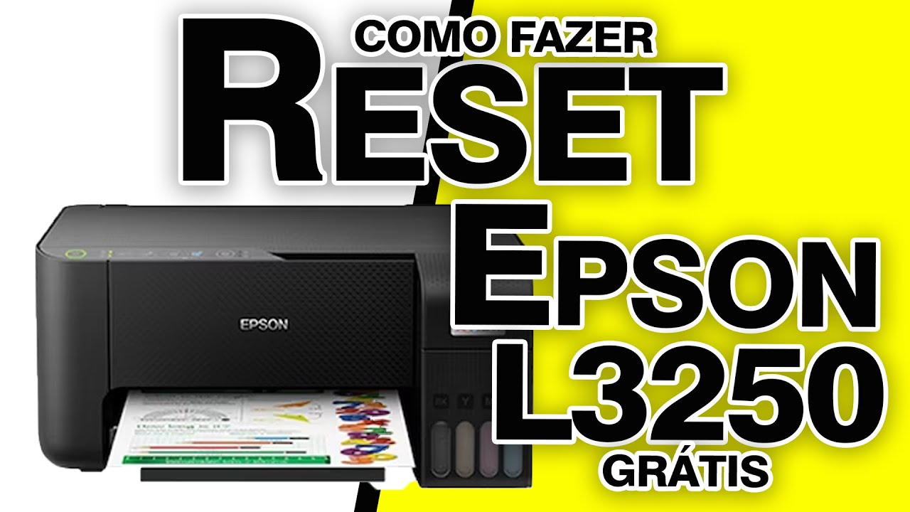 Como Fazer o Reset da impressora Epson L3250, Link Gratis na Descri&ccedil;&atilde;o.