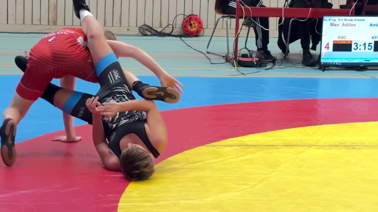 Wrestling / Ringen Sparkassenpokal Jena 2024, Jugend B, 57 kg, Adilov - Preuss