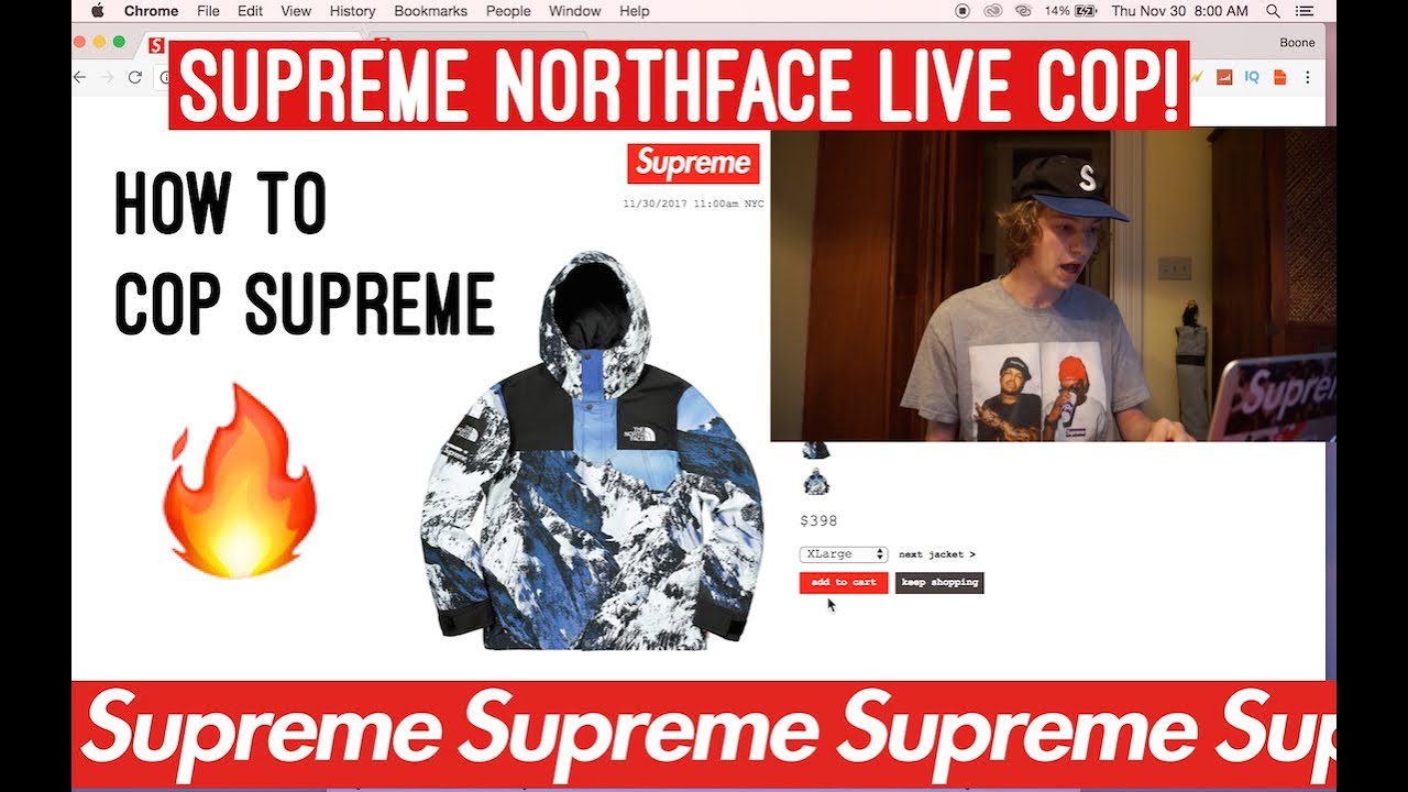 Supreme Northface Live Cop! Did We Get The Jacket!? + How To Cop Supreme (Supreme FW17  Week 15 )