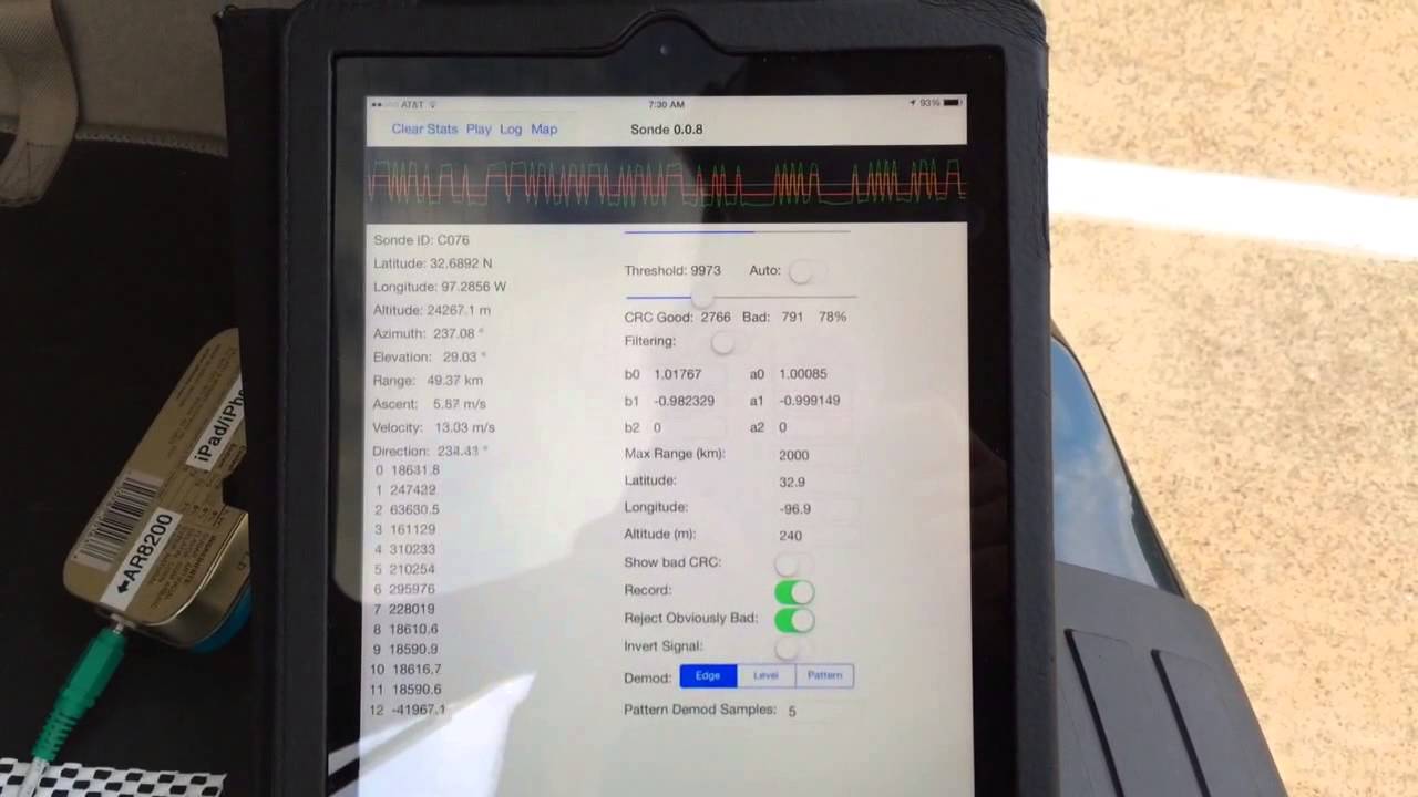 Tracking the KFWD radiosonde
